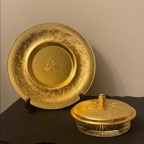 Color Craft Appetizer Plate w/ bowl w/ lid - Picture 1 of 14